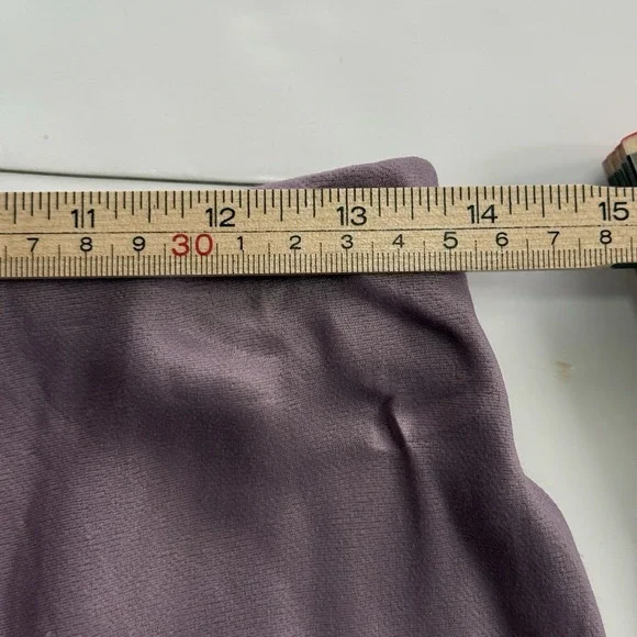 Anthropologie Bias Cut Midi Skirt Size Medium Dusty Purple Silky Slip Style - Picture 7 of 7
